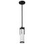 Roselle Mini Pendant Matte Black w/ White Glass