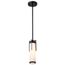 Roselle Mini Pendant Matte Black w/ White Glass