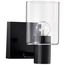 Clarksville 1 Light Vanity Matte Black w/ Clear Glass
