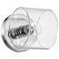 Marlowe 1 Light Vanity Polished Nickel w/ Clear Glass