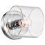 Marlowe 1 Light Vanity Polished Nickel w/ Clear Glass