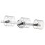 Marlowe 3 Light Vanity Polished Nickel w/ Clear Glass
