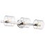 Marlowe 3 Light Vanity Polished Nickel w/ Clear Glass