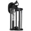 Broadstone 2 Light Large Wall Lantern Matte Black w/ Clear Seeded Glass