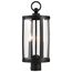 Broadstone 2 Light Post Top Matte Black w/ Clear Seeded Glass