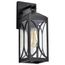 Oaklyn 1 Light Small Wall Lantern Matte Black w/ Clear Glass