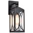 Oaklyn 1 Light Small Wall Lantern Matte Black w/ Clear Glass