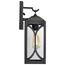 Oaklyn 1 Light Small Wall Lantern Matte Black w/ Clear Glass