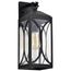 Oaklyn 1 Light Medium Wall Lantern Matte Black w/ Clear Glass