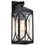 Oaklyn 1 Light Medium Wall Lantern Matte Black w/ Clear Glass
