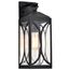 Oaklyn 1 Light Medium Wall Lantern Matte Black w/ Clear Glass