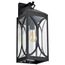 Oaklyn 1 Light Large Wall Lantern Matte Black w/ Clear Glass