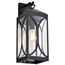 Oaklyn 1 Light Large Wall Lantern Matte Black w/ Clear Glass
