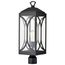 Oaklyn 1 Light Post Top Matte Black w/ Clear Glass