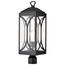 Oaklyn 1 Light Post Top Matte Black w/ Clear Glass