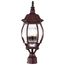 Central Park 3 Light 21" Post Lantern w/ Clear Beveled Glass