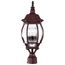 Central Park 3 Light 21" Post Lantern w/ Clear Beveled Glass