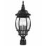 Central Park 3 Light 21" Post Lantern w/ Clear Beveled Glass