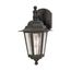 Cornerstone 1 Light 13" Wall Lantern Arm Down w/ Clear Seed Glass