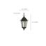 Cornerstone 1 Light 13" Hanging Lantern w/ Clear Seed Glass