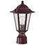 Cornerstone 1 Light 14" Post Lantern w/ Clear Seed Glass