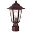 Cornerstone 1 Light 14" Post Lantern w/ Clear Seed Glass