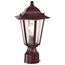 Cornerstone 1 Light 14" Post Lantern w/ Clear Seed Glass