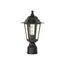 Cornerstone 1 Light 14" Post Lantern w/ Clear Seed Glass