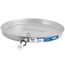 22" ID / 24" OD Water Heater Drain Pan w/ 1" PVC Drain Fitting (Aluminum)