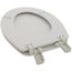 Ashland Round Enameled Wood Toilet Seat, STA-TITE, Easy-Clean, Whisper-Close (White)