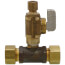 Full Slip Valve Tee 5/8" O.D. Comp x 1/4" O.D. Comp