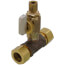 Full Slip Valve Tee 5/8" O.D. Comp x 1/4" O.D. Comp