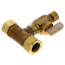 Full Slip Valve Tee 5/8" O.D. Comp x 3/8" O.D. Comp