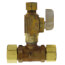 Full Slip Valve Tee 5/8" O.D. Comp x 3/8" O.D. Comp