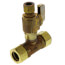 Full Slip Valve Tee 5/8" O.D. Comp x 3/8" O.D. Comp
