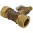 Full Slip Valve Tee 7/8" O.D. Comp x 1/4" O.D. Comp