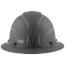 Premium KARBN Pattern Non-Vented Full Brim Hard Hat w/ Headlamp, Class E