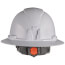Full-Brim Non-Vented Hard Hat w/ Rechargeable Headlamp, Type 1 Class E (White)