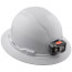 Full-Brim Non-Vented Hard Hat w/ Rechargeable Headlamp, Type 1 Class E (White)