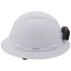 Full-Brim Non-Vented Hard Hat w/ Rechargeable Headlamp, Type 1 Class E (White)