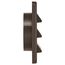 4" Brown Plastic Fresh Air Intake Vent w/ Metal Bug Screen & Rain Guard, 1" Collar
