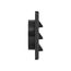 4" Black Plastic Fresh Air Intake Vent w/ Metal Bug Screen & Rain Guard, 1" Collar