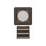 4" Brown Plastic Fresh Air Intake Vent w/ Metal Bug Screen & Rain Guard, 1" Collar
