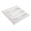 4" White Hood Style Plastic Fresh Air Intake Vent w/ Removable Screen