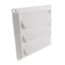 4" White Hood Style Plastic Fresh Air Intake Vent w/ Removable Screen