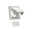 4" White Hood Style Plastic Fresh Air Intake Vent w/ Removable Screen