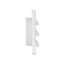 4" White Plastic Fresh Air Intake Vent w/ Metal Bug Screen & Rain Guard, 1" Collar