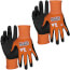 Cut Level A1 Knit Dipped Gloves, Touchscreen Capable (Large, 2 Pairs)