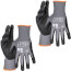 Cut Level A4 Knit Dipped Gloves, Touchscreen Capable (Large, 2 Pairs)