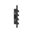 6" Black Plastic Fresh Air Intake Vent w/ Rain Guard, 1" Collar